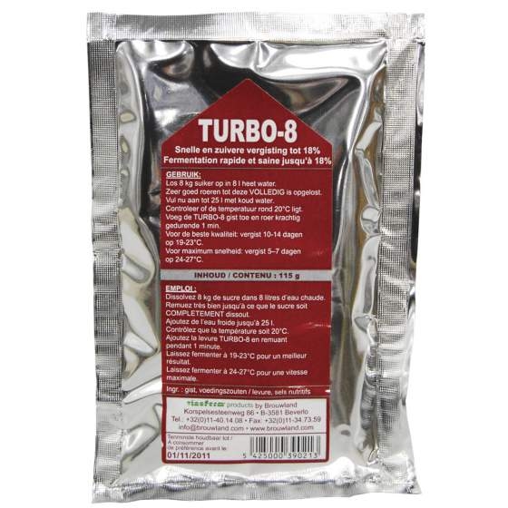 TURBO-8 gist alcoferm voor 25 l