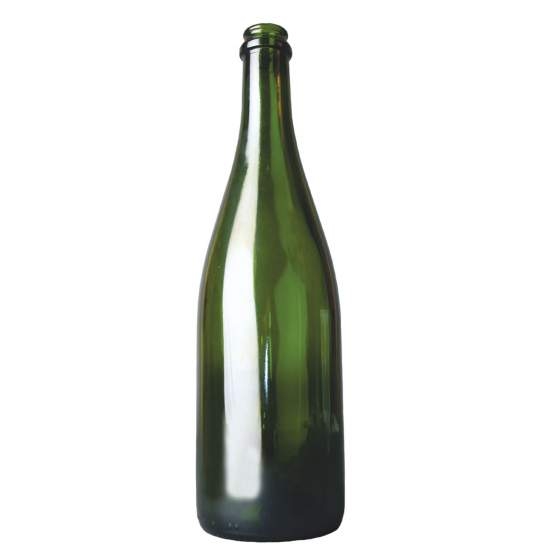 wijnfles champ. 75cl, 775gr groen 29mm