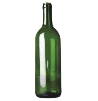 wijnfles bordeaux 75 cl, groen