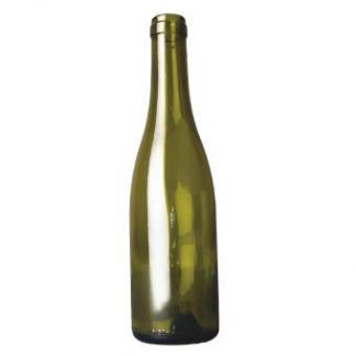 wijnfles bourgogne 37,5 cl, olijfgroen