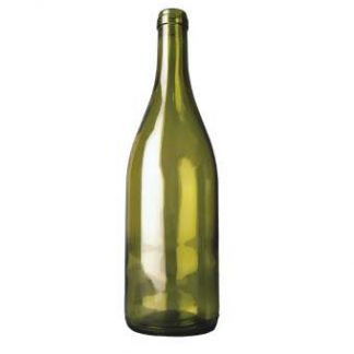 wijnfles bourgogne 75cl, olijfgroen
